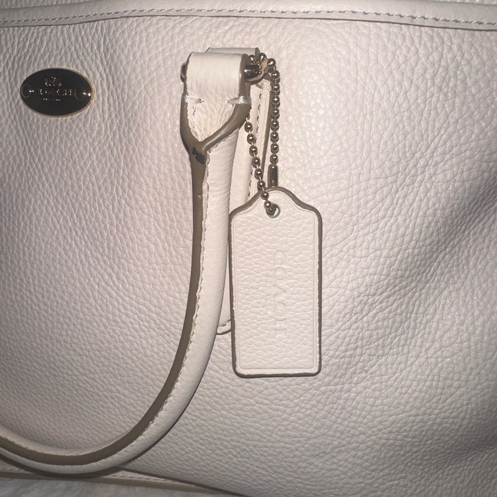 COACH MORGAN SATCHEL IN PEBBLE  SUEDE
LEATHER - Picture 3 of 11